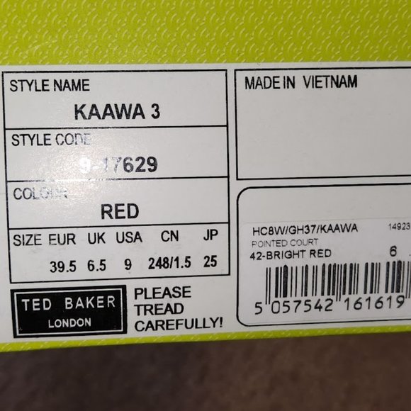 Ted Baker Pink Floral Heels Kawaa - Picture 8 of 8